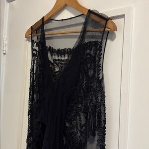 Elegant Black Sheer Dress